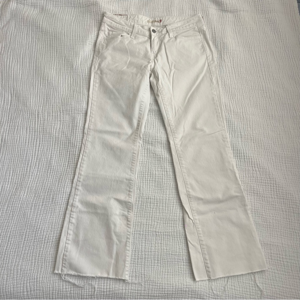 Levi's White Boot Cut Jeans